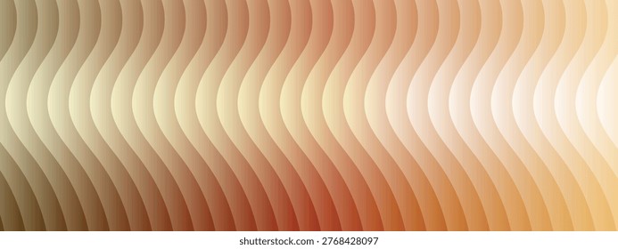 Abstract Brown and Cream Wavy Gradient Background Featuring Dynamic Vertical Sinuous Lines and Sophisticated Textures Ideal for Modern Corporate Web Headers and Digital Art Design