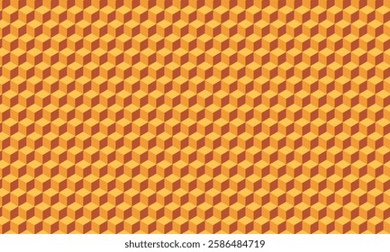 abstract brown cube pattern can be used background.