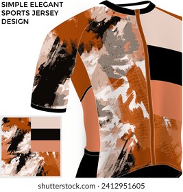 abstract brown cycling sublimation jersey design