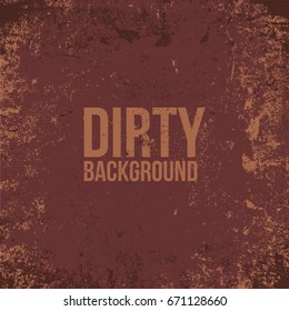 abstract brown dirty background banner vector illustration