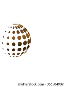 abstract brown dots background for your text and logo toolbox