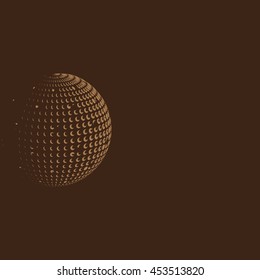 abstract brown dots background for your text and logo toolbox