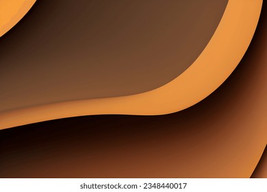 Abstract brown geometric background. Dynamic shapes composition. Vector illustration.