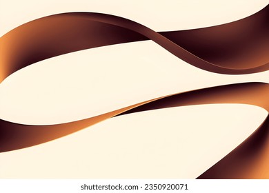 Abstract brown geometric background. Dynamic shapes composition. Vector illustration.