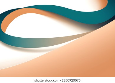 Abstract brown geometric background. Dynamic shapes composition. Vector illustration.