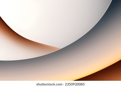 Abstract brown geometric background. Dynamic shapes composition. Vector illustration.