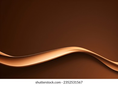 Abstract brown geometric background. Dynamic shapes composition. Vector illustration.