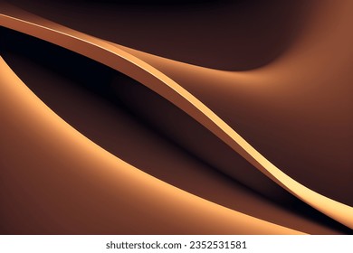 Abstract brown geometric background. Dynamic shapes composition. Vector illustration.