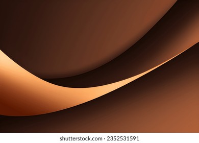 Abstract brown geometric background. Dynamic shapes composition. Vector illustration.
