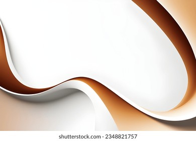 Abstract brown geometric. Isolate on white background. Vector illustration.