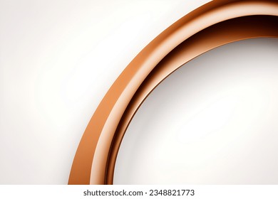 Abstract brown geometric. Isolate on white background. Vector illustration.