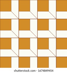 Abstract brown geometric pattern background vector eps.10