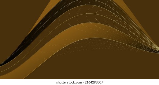 Abstract brown gold background vector