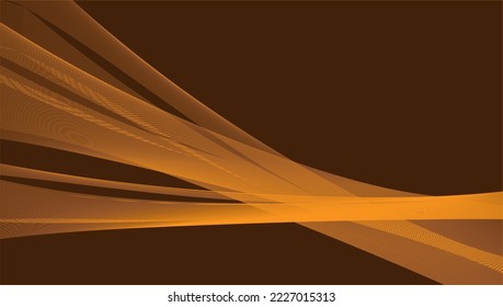 fondo ondulado abstracto de BROWN y GOLD para banner, papel tapiz, folleto, página de aterrizaje. 