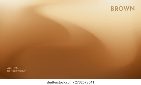 Abstract brown gradient background with soft blur and smooth waves. Minimal and modern design for presentation backgrounds, website headers, posters, branding, social media, banners warm and elegant tone.
