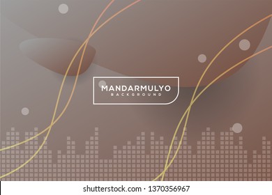 abstract brown gradient curve statistics shapes irregular background landing page wallpaper home screen theme vector illustration eps 10
