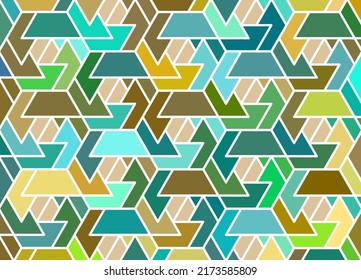 abstract brown green triangle pattern, geometric polygon texture or mountain background, vector illustration, natural outdoor line art