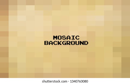 Abstract Brown Grid Mosaic Background, Modern abstract illustration with triangles. Creative Design Polygonal Template mosaic with squares.