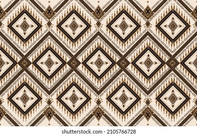 Abstract brown horizontal geometric textile oriental with floral pattern 
traditional design for seamless the background,clothing, wrapping, textile, 
tissue, decorative
