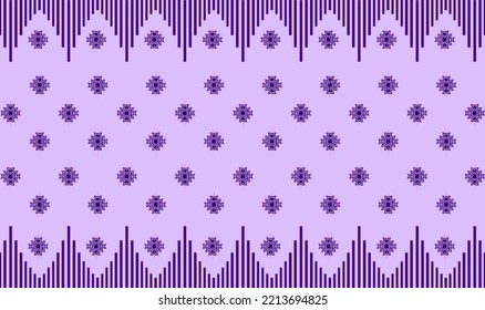 Abstract brown horizontal geometric textile oriental with floral pattern traditional design for seamless the background