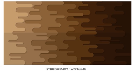 abstract brown illustration vector in liquid flat background