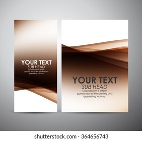 Abstract brown line pattern. Graphic resources design template. Vector illustration