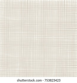 Abstract brown lines grid texture. background threads. natural linen. Vector illustration