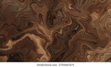 Abstract Brown Marble Texture Background with Fluid Wavy Stone Pattern Luxury Natural Rock Surface for Interior Design Wallpaper Art Decorative High Resolution Backdrop