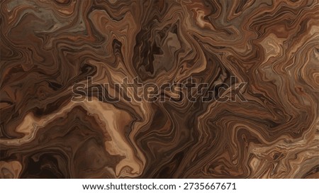 Abstract Brown Marble Texture Background with Fluid Wavy Stone Pattern Luxury Natural Rock Surface for Interior Design Wallpaper Art Decorative High Resolution Backdrop