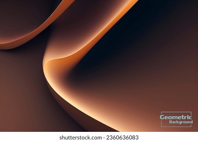 Abstract brown mix geometric background. Dynamic shapes composition. Vector illustration.
