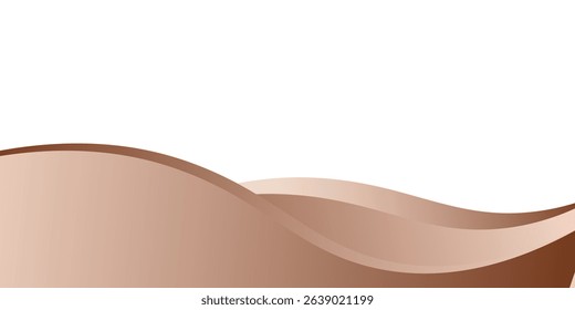 Abstract brown Mocha Mousse background with waves. shiny backdrop. Luxury card. Coffee color gradient. Summer banner, Modern pop art wallpaper. Textured effect. Modern trendy design . eps 10