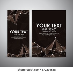 Abstract brown Molecule. Graphic resources design template. Vector illustration