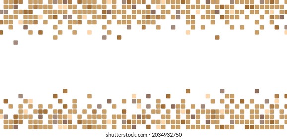 abstract brown mozaic on white background	
