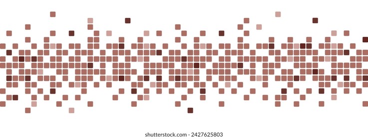 abstract brown mozaic on white background	

