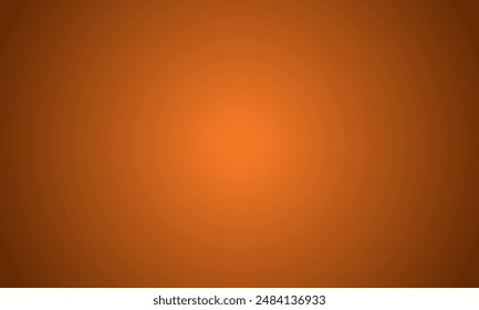 Abstract brown orange color gradient spotlight background. Blurred gradation art backdrop template