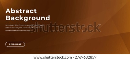 Abstract brown orange gradient background. Transparent triangle shapes. Luxury coffee chocolate color transitions, soft geometric overlays. Modern vibrant backdrop for banners, covers, digital design