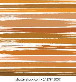Abstract brown paint brush and strokes, stripes pattern background. creative brown nice brush strokes and hand drawn with horizontal lines background. modern beautiful grunge and stripes pattern