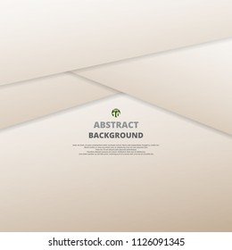 Abstract of brown paper cut background vector, illustration eps10
