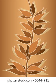 Abstract brown plant