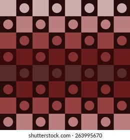 Abstract brown polka dot op art background