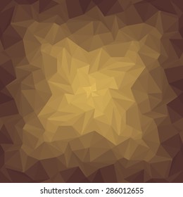 Abstract brown polygonal background