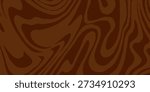 Abstract brown psychedelic waves print background. 1970s trippy seamless pattern. Marble acrylic swirl pattern. Coffee or chocolate liquid texture. with a modern concept style