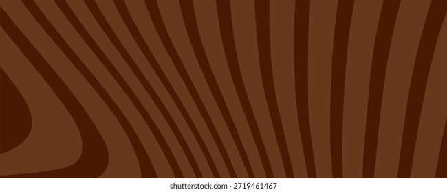 Fondo de impresión de ondas psicodélicas marrón Abstractas. Modelo inconsútil trippy de los años 70. Patrón de remolino de acrílico de mármol. Textura líquida de café o chocolate.
