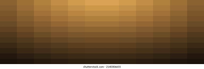 Abstract Brown Rectangle Mosaic Banner Background. Vector Illustration.