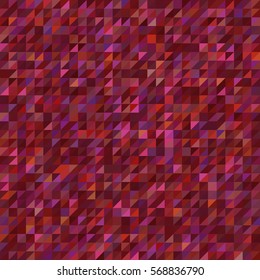 Abstract brown seamless mosaic background. Triangle geometric background. Vector illustration