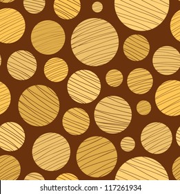 Abstract brown seamless pattern.