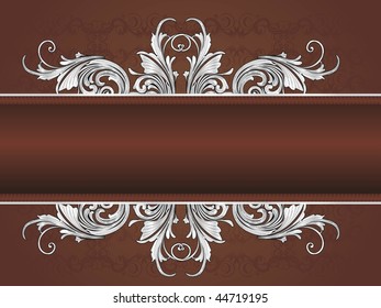 abstract brown seamless pattern background with grey artwork