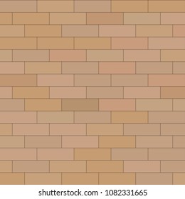 Abstract Brown Square Background, Bricks And Planks