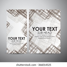 Abstract brown squares pattern. Brochure business design template or roll up. Vector illustration
