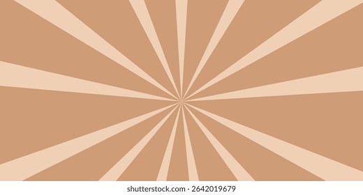 Abstract Brown Starburst Pattern With Geometric Sunburst Design